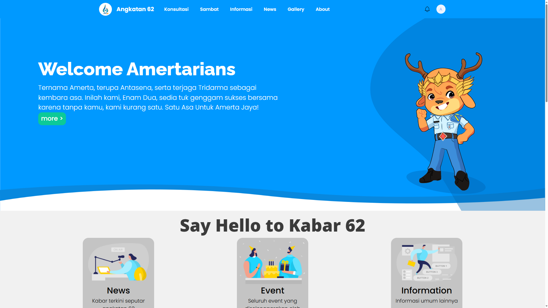 Portal Web Angkatan 62 Politeknik Statistika STIS